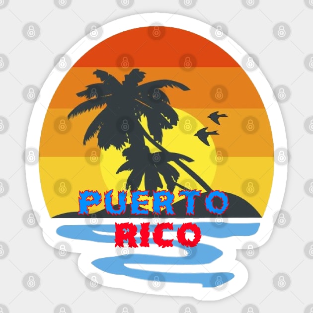 Puerto Rico Sticker by LegnaArt